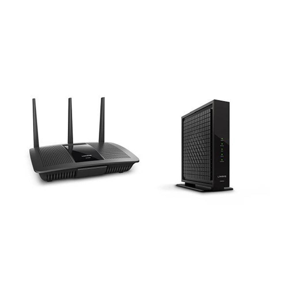 Linksys AC1750 Dual-Band Smart Wireless Router with Linksys DOCSIS 3.0 16x4 Cable Modem