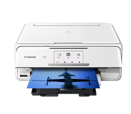 Canon 2230C022 Wireless All-In-One Printer with Scanner and Copier Deluxe Bundle - White