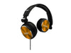 Coby CVH-804-GLD Aluminum Foldz Headphones with Built-In Mic - Gold
