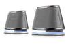 Satechi Dual Sonic Speaker 2.0 Channel Computer Speakers - Silver