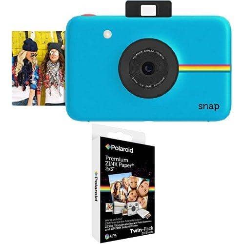 Polaroid Snap Instant Digital Camera (Blue) Bundle