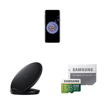 Samsung Galaxy S9+ Unlocked Smaprtphone - Midnight Black - Bundle
