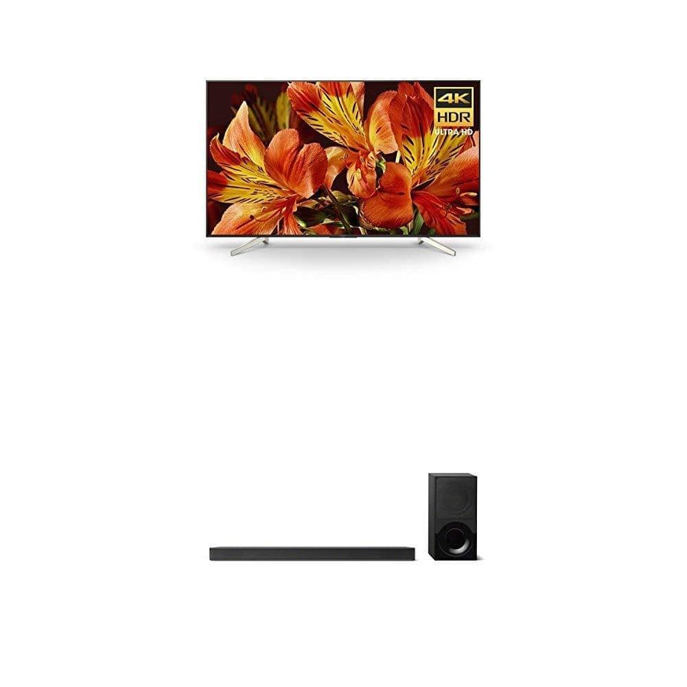 Sony XBR65X850F 65-Inch 4K Ultra HD Smart LED TV and X9000F 2.1ch Soundbar with Dolby Atmos and Wireless Subwoofer
