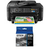Epson WF-2760 All-in-One Wireless Color Printer Ink Bundle