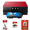 Canon TS9120 Wireless All-In-One Printer with Scanner and Copier Combo Pack- Red