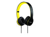 Coby CVH-801-YLW Folding Stereo Headphones, Yellow