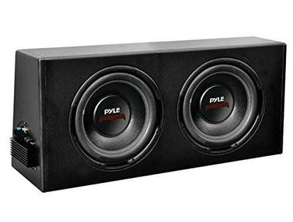 Pyle PLPR212A Dual 12-Inch Slim Design Powered Subwoofer Enclosure System - Set of 1