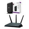 NETGEAR CM700 32x8 DOCSIS 3.0 Cable Modem Bundle with NETGEAR Nighthawk AC1900 Dual Band Wi-Fi Gigabit Router (R7000) with Open Source Support