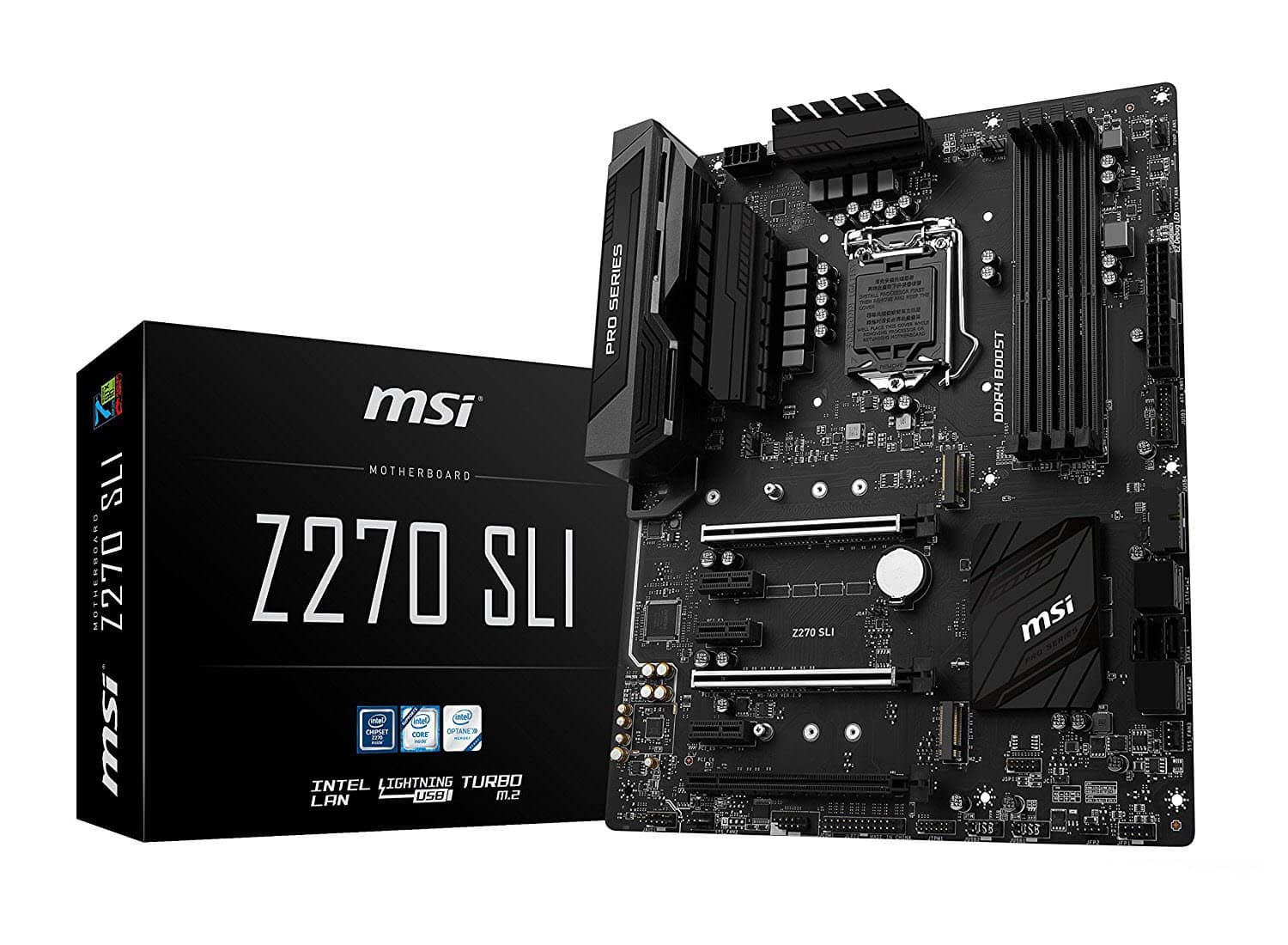 MSI Pro Series Intel Z270 DDR4 HDMI USB 3 SLI ATX Motherboard