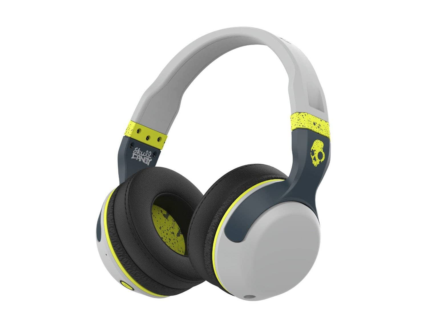 Skullcandy Hesh 2 Bluetooth Wireless Headphones - Gray and Hot Lime