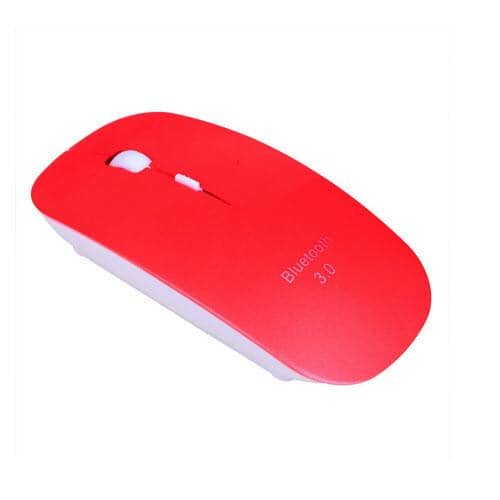 HDE Slim Bluetooth 3.0 Wireless Mouse Optical Ergonomic - Red