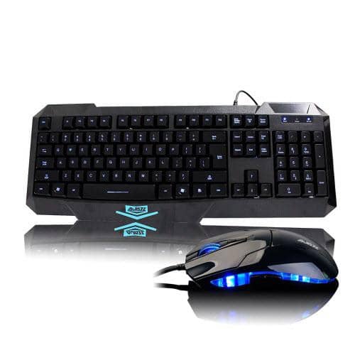 Ajazz Firstblood X5 Blue Backlight Wired Gaming Keyboard and Mouse Combo