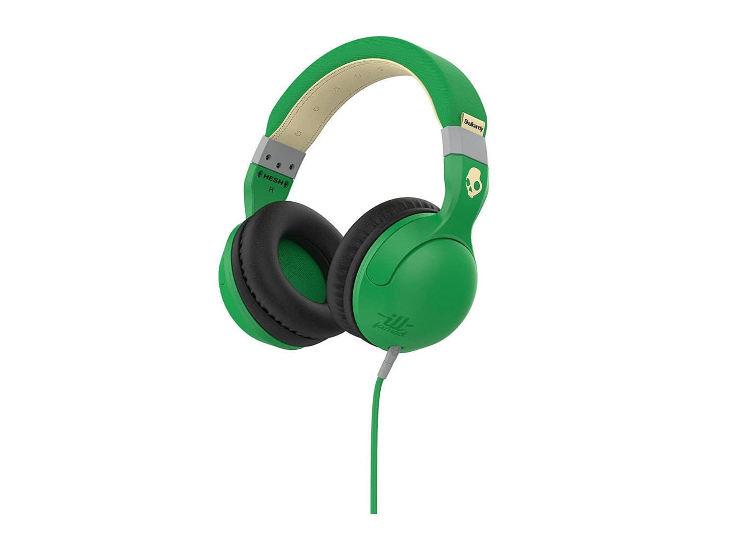 Skullcandy Hesh 2 Over-Ear Headphone with Mic, Ill Famed Green/Cream