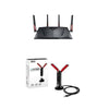 ASUS RT-AC88U Wireless-AC3100 Dual Band Gigabit Router and USB-AC68 Dual-Band AC1900 USB 3.0 Wi-Fi Adapter with Included Cradle Bundle