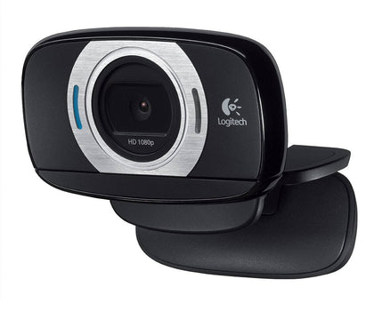 Logitech HD Laptop Webcam C615 with Fold-and-Go Design, 360-Degree Swivel, 1080p Camera
