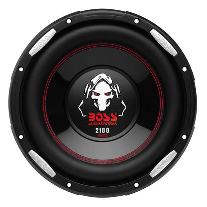 BOSS Audio P106DVC 2100 Watt, 10 Inch, Dual 4 Ohm Voice Coil Car Subwoofer