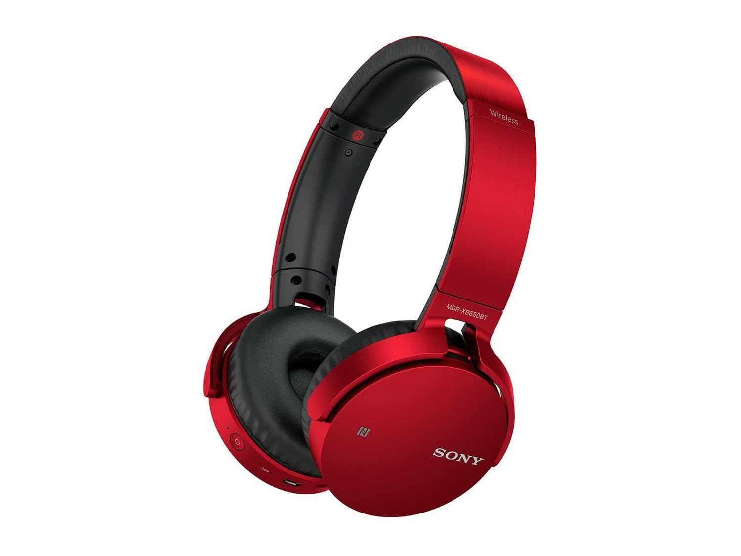 Sony MDRXB650BT/B Extra Bass Bluetooth Headphones - Red