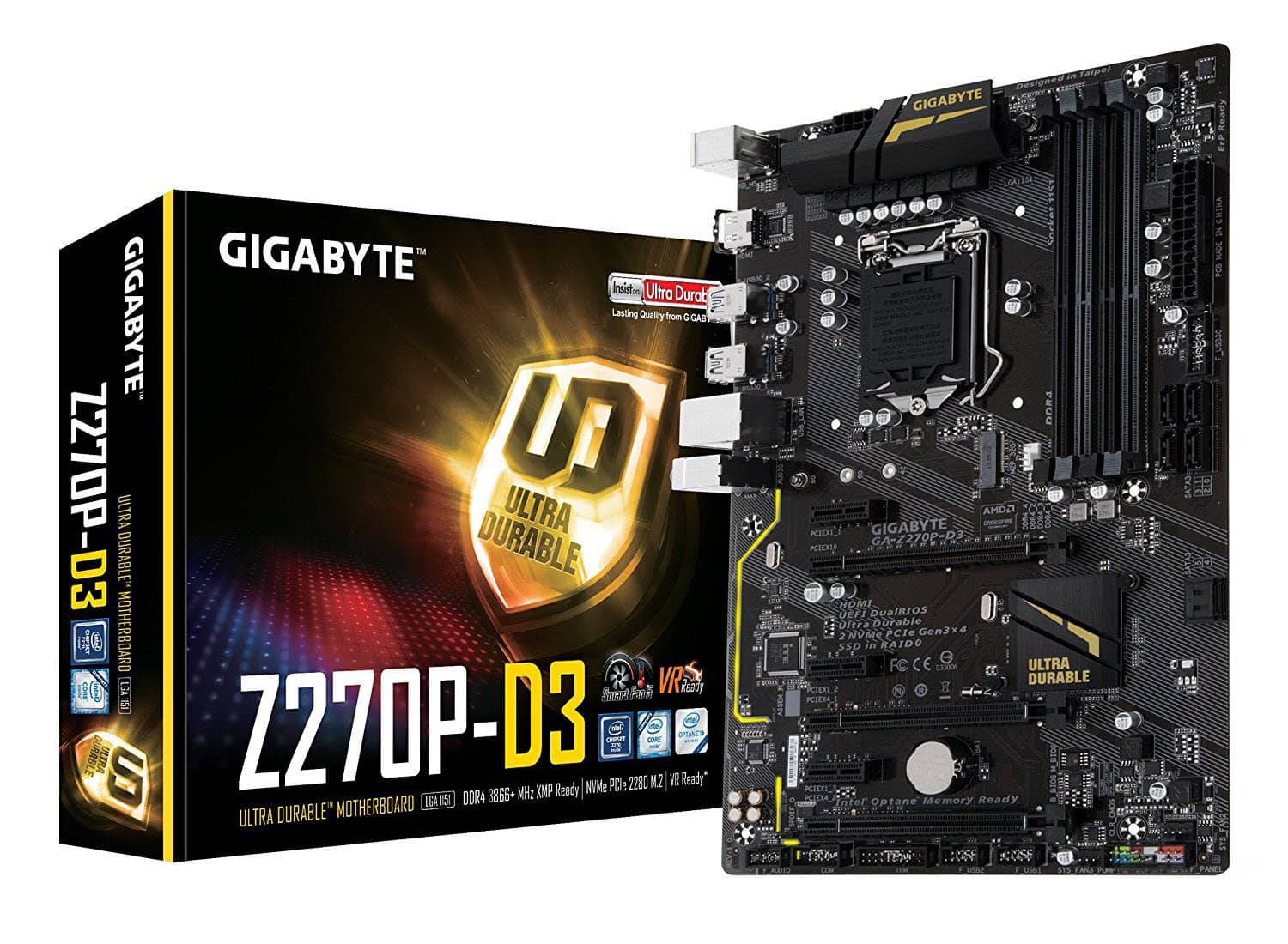 GIGABYTE GA-Z270P-D3 LGA1151 Intel Z270 2-Way Crossfire ATX DDR4 Motherboard