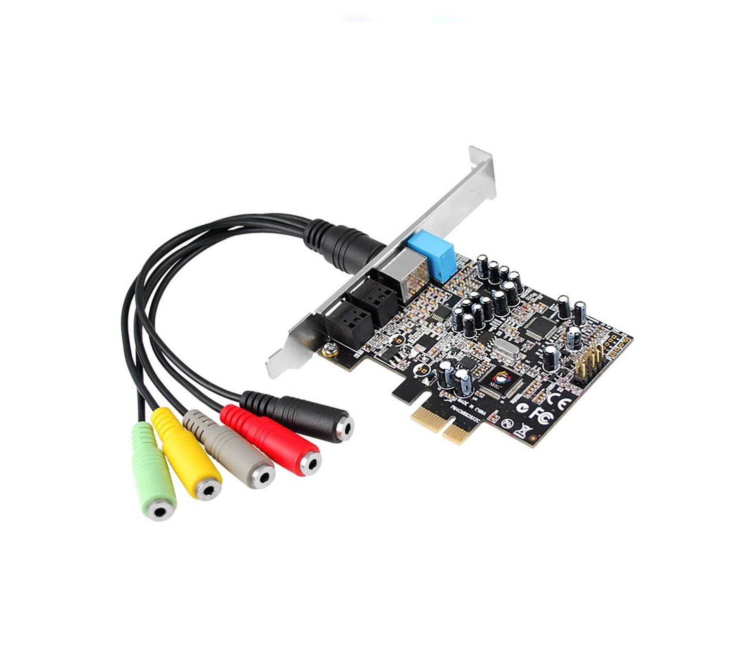 SIIG DP SoundWave Dual Profile PCI-Express 7.1-Channel Sound Card IC-710211-S1