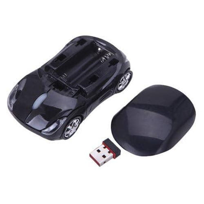 HDE Sports Car Shape Wirless Optical Mouse - California Black