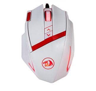 Redragon M801 Programmable Laser Gaming Mouse - White