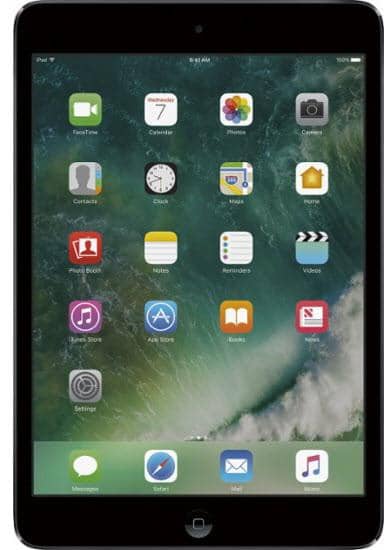 Apple - iPad® mini 2 with Wi-Fi + Cellular - 16GB - (Verizon Wireless) - Space Gray