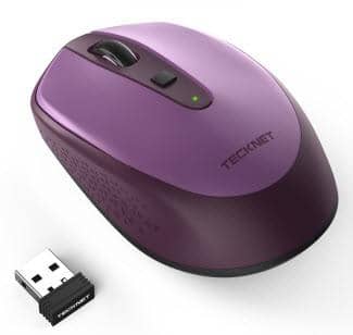 TeckNet Omni Mini 2.4G Wireless Mouse - Purple