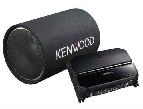Kenwood 12-Inch Cylindrical Subwoofer and 2-Channel Amplifier
