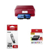 Canon 2230C022 Wireless All-In-One Printer with Scanner and Copier Combo Pack - Red