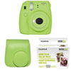 Fujifilm Instax Mini 9 Instant Camera with Instax Groovy Camera Case (Lime Green) & Instax Mini Instant Film Value Pack