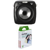 Fujifilm Instax Square SQ10 Hybrid Instant Camera with Fujifilm Instax Square Instant Film - 10 Exposures