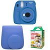 Fujifilm Instax Mini 9 Instant Camera with Instax Groovy Camera Case (Cobalt Blue) & Instax Mini Instant Film Twin Pack