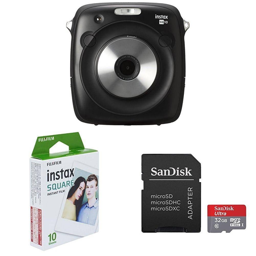 Fujifilm Instax Square SQ10 Hybrid Instant Camera Bundle