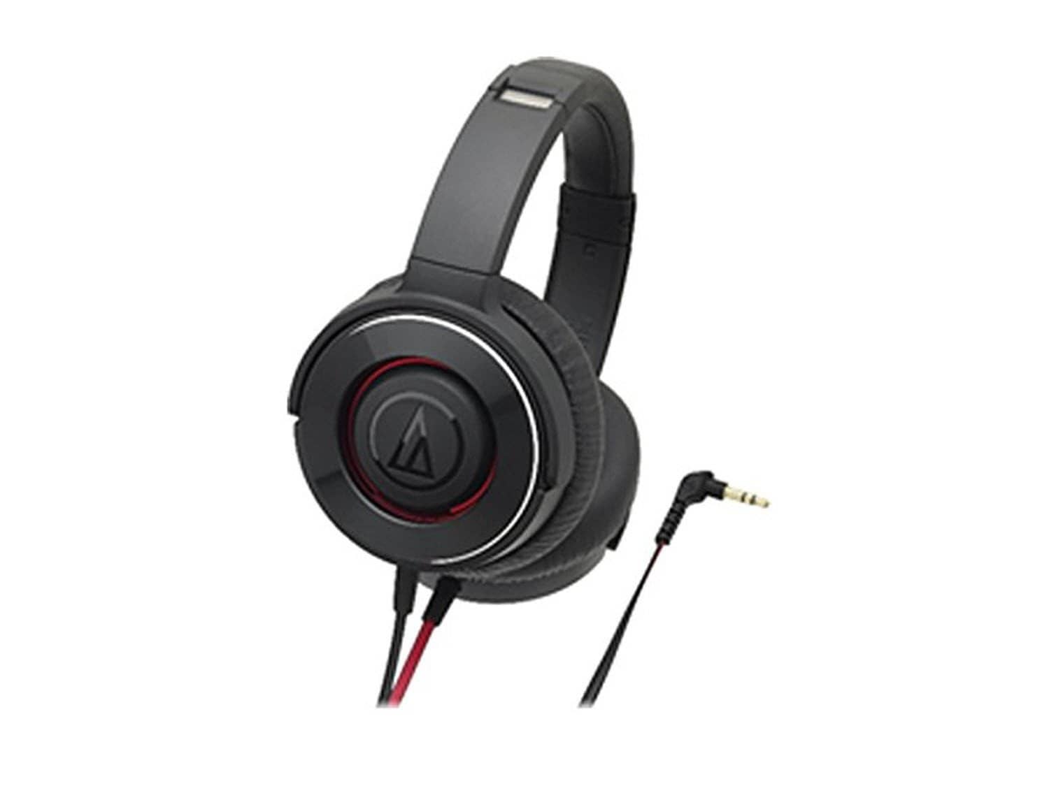 Audio-technica SOLID BASS Portable Headphone -Black/Red