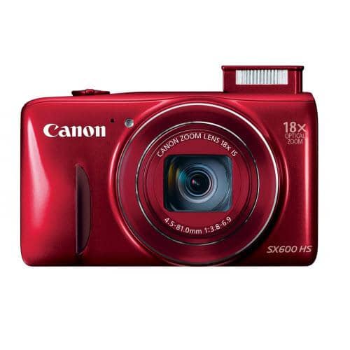 Canon PowerShot SX600 HS 16MP Digital Camera - Red