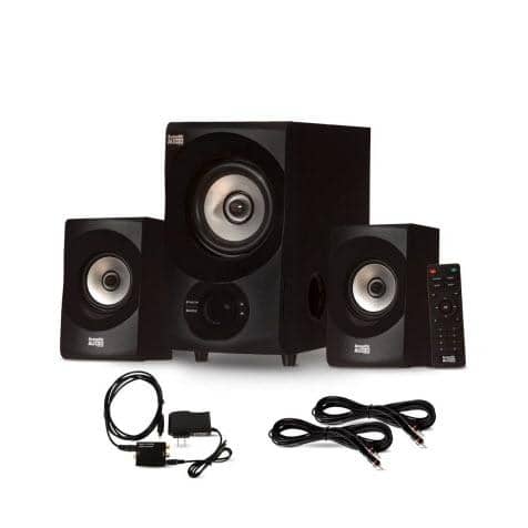 Acoustic Audio AA2171 Bluetooth 2.1 Home Speaker System with Optical Input and 2 Extension Cables