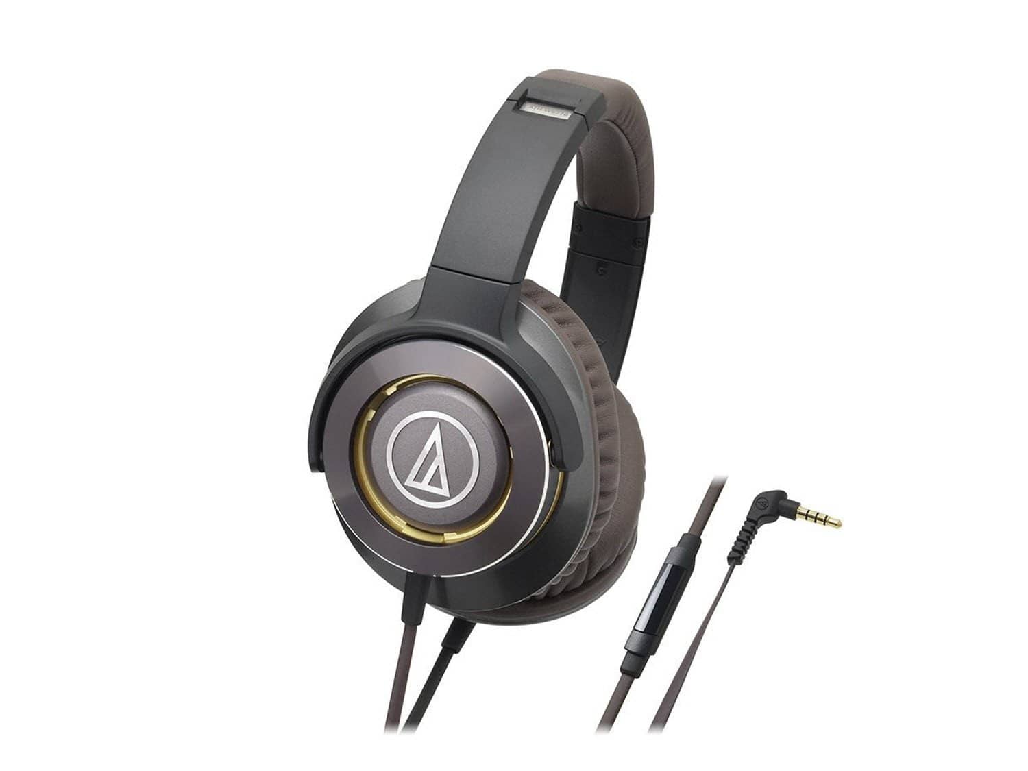 Audio-Technica ATH-WS770iSGM Solid Bass Over-Ear Headphones - Gun Metal