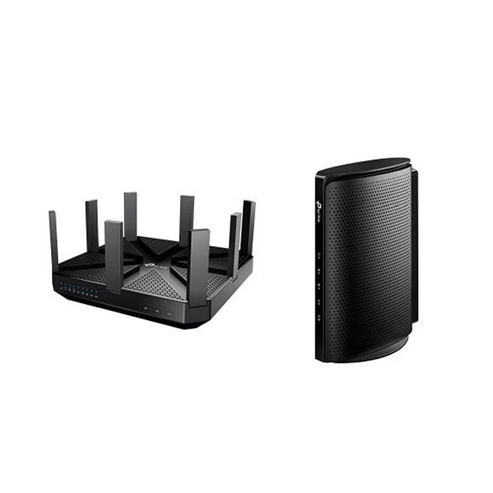 TP-Link AC5400 Wireless Wi-Fi Tri-Band Router and DOCSIS 3.0 High Speed Cable Modem