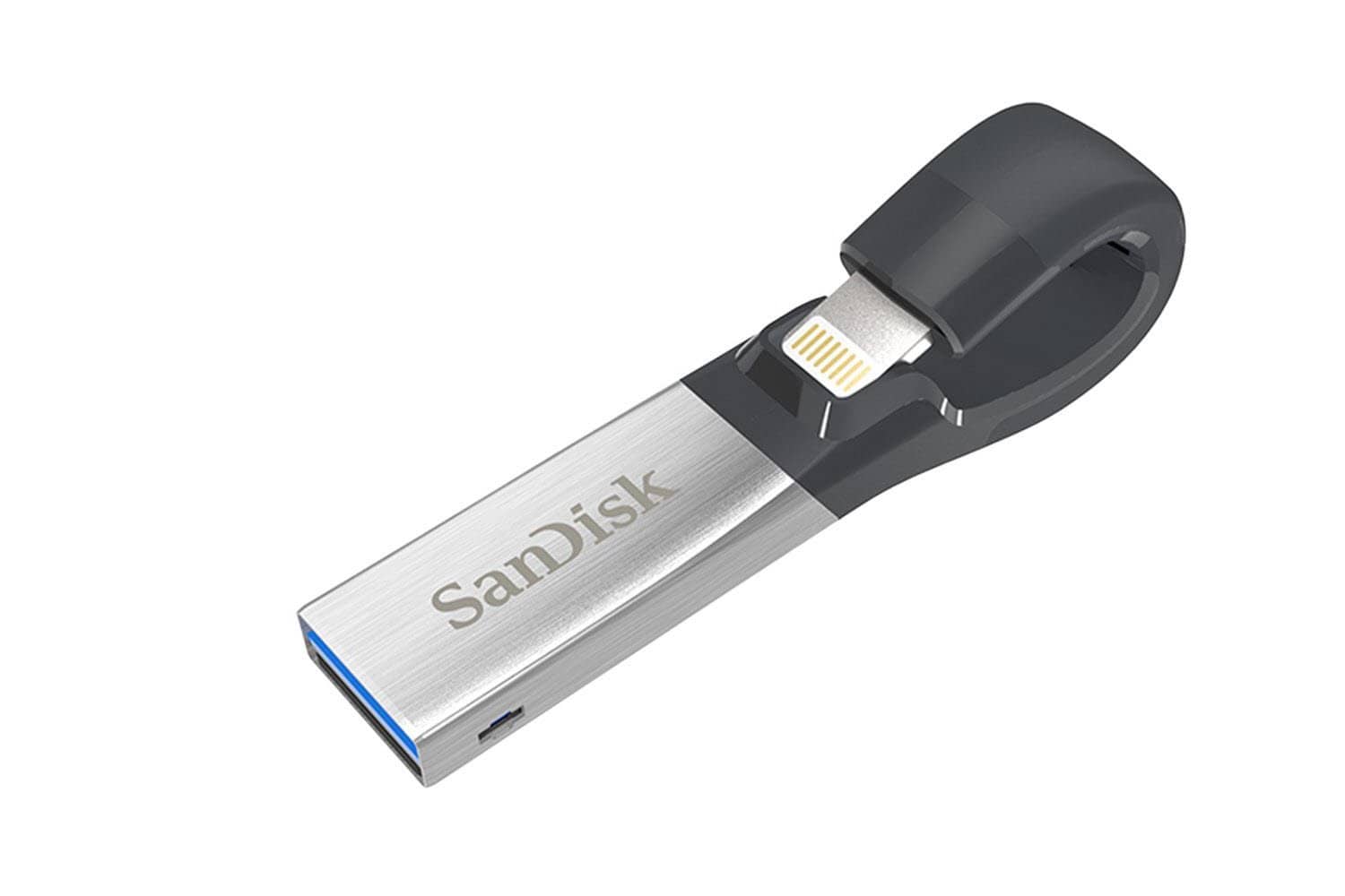 SanDisk iXpand Flash Drive 64GB for iPhone and iPad, Black/Silver
