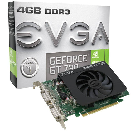 EVGA GeForce GT 730 4GB DDR3 Dual DVI Graphics Card