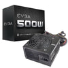 EVGA 500 W1, 80+ WHITE 500W - Black