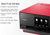 Canon TS9020 Wireless All-In-One Printer with Scanner and Copier - Red