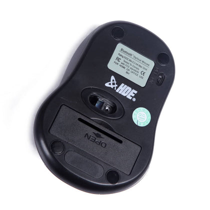 HDE Bluetooth Mouse Ergonomic Wireless Optical Mouse - Black