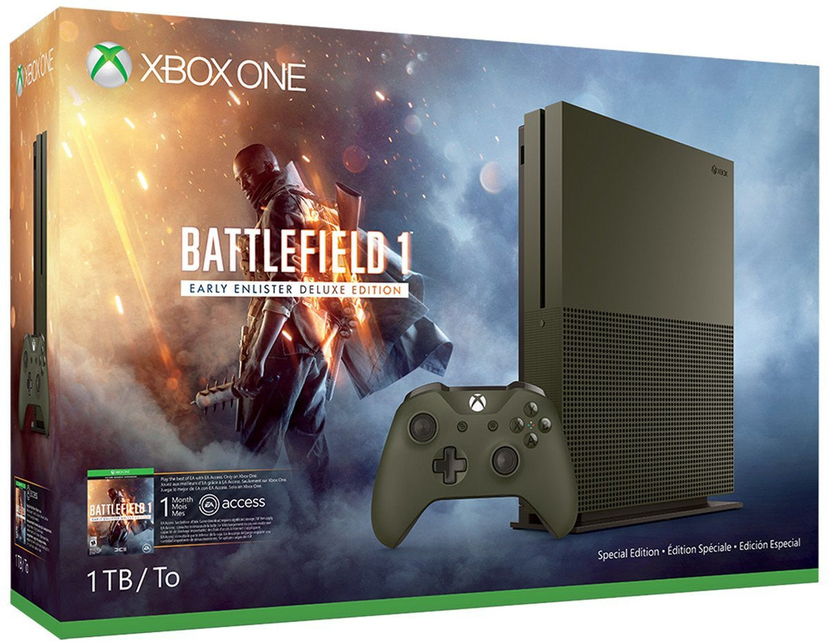 Xbox One S 1TB Console - Battlefield 1 Special Edition Bundle - Preorder