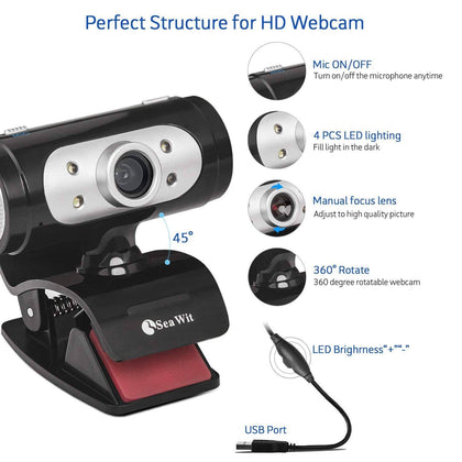 Sea Wit Webcams, Full HD Webcam 720P