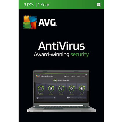 AVG Antivirus | 3 PCs | 1 Year