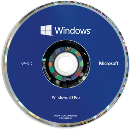 Windows 8.1 64 Bit Professional DVD & Product Key
