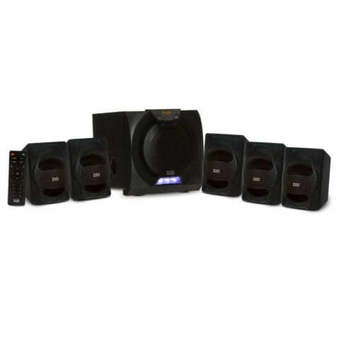 Acoustic Audio AA5230 Home Theater 5.1 Bluetooth Speaker System with USB Input and LED Display