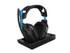 ASTRO Gaming - A50 Wireless Dolby Gaming Headset - Black/Blue + A50 Noise-Isolating Mod Kit