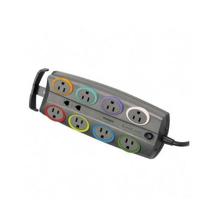 SmartSockets Premium Color-Coded Eight-Outlet Adapter Model Surge Protector